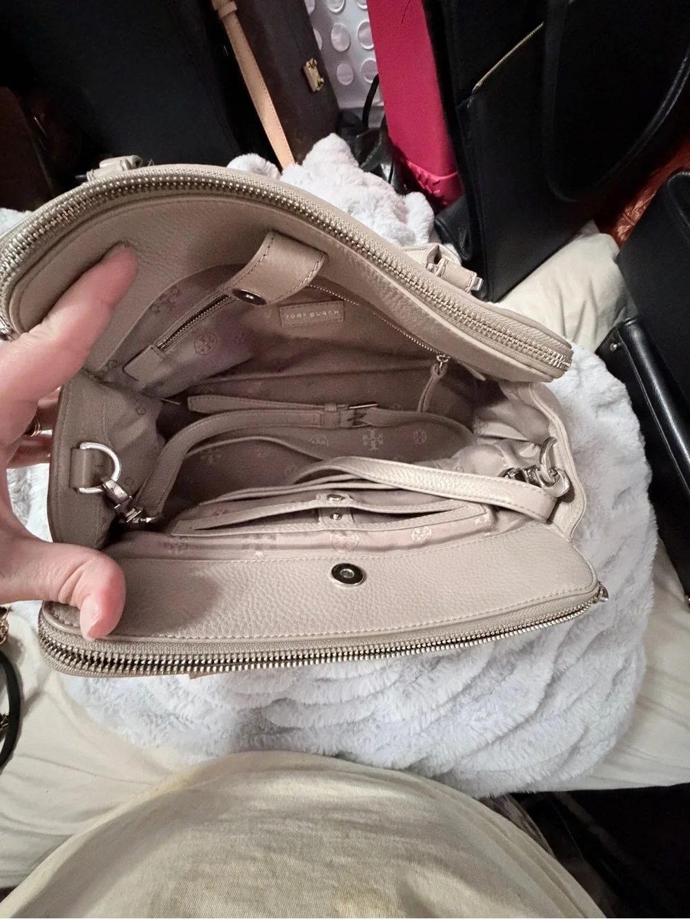Tory Burch Double Zip Satchel